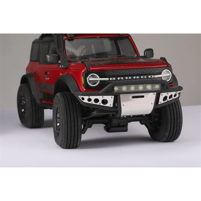 TRX4M Simulation Universal 6 Light Models Bumper Lighted Front Bumper for 1/18 RC Crawler TRX4-M Defender Bronco Upgrade Parts