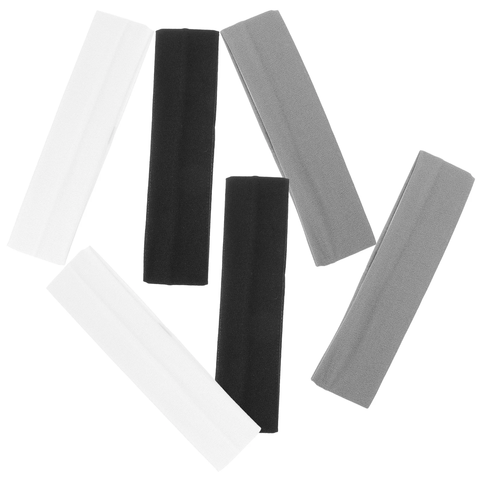 

6Pcs Breathable Elastic Headband Sports Sweatband Stretchy Workout Yoga Hair Bands Elastic Headband