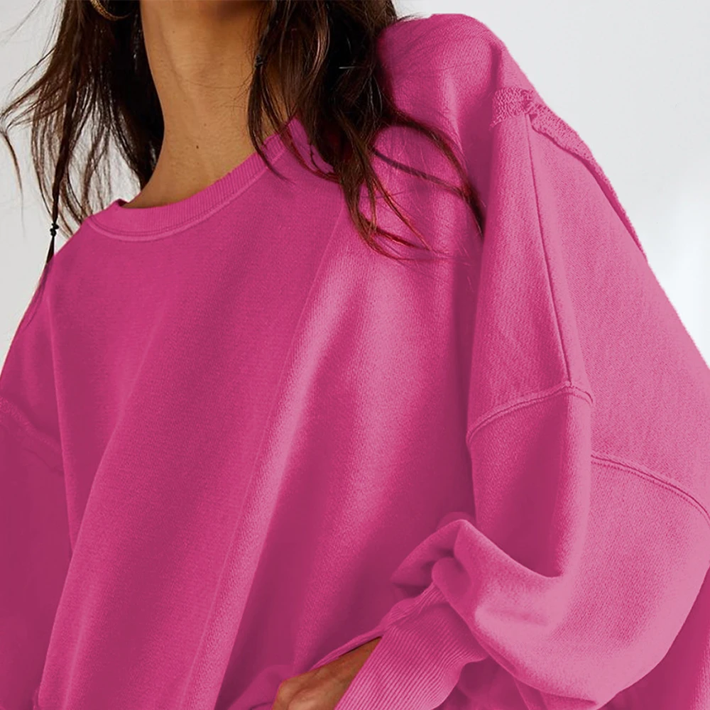 Sudaderas con capucha de cuello redondo para mujer, sudaderas de gran tamaño Harajuku japonés, Tops casuales sueltos de manga larga Y2K, ropa de