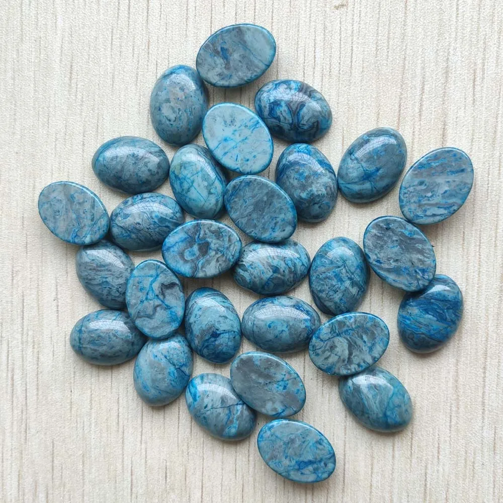 Wholesale 50pcs/lot Fashion good quality natural blue onyx Oval CAB CABOCHON beads 13x18mm for jewelry making free shipping