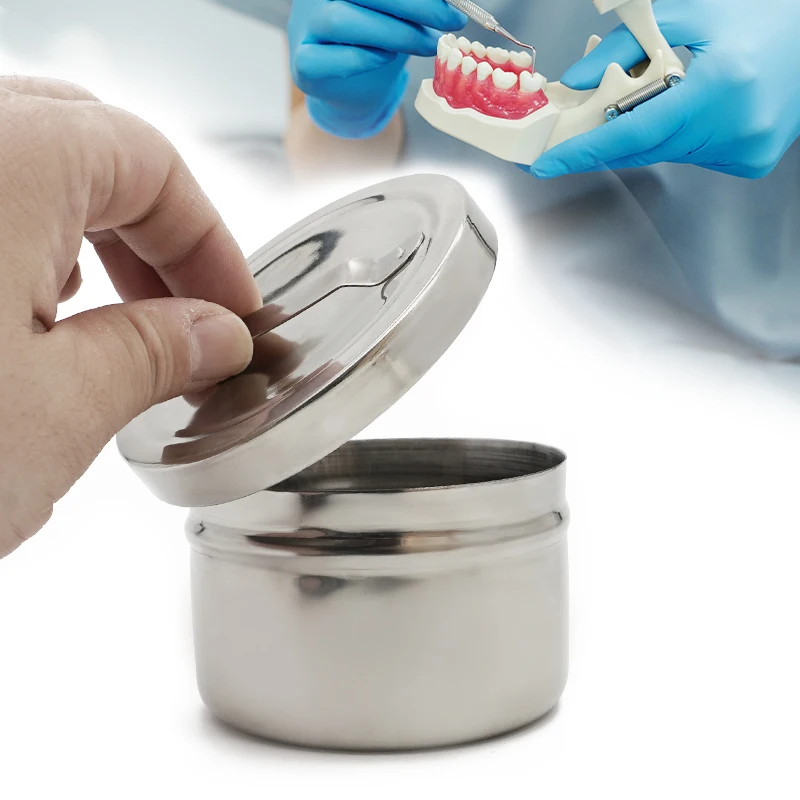 1pc Dental Cotton Tank Medical Cotton Ball Gauze Tampon Sterilizer Box Disinfection Cotton Tank Alcohol Container