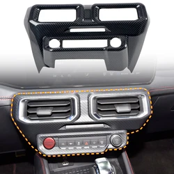 Car Accessories For Ford Mustang 2024 2025 ABS Carbon Fiber Printed Interior Center Console Panel Trim 1pcs