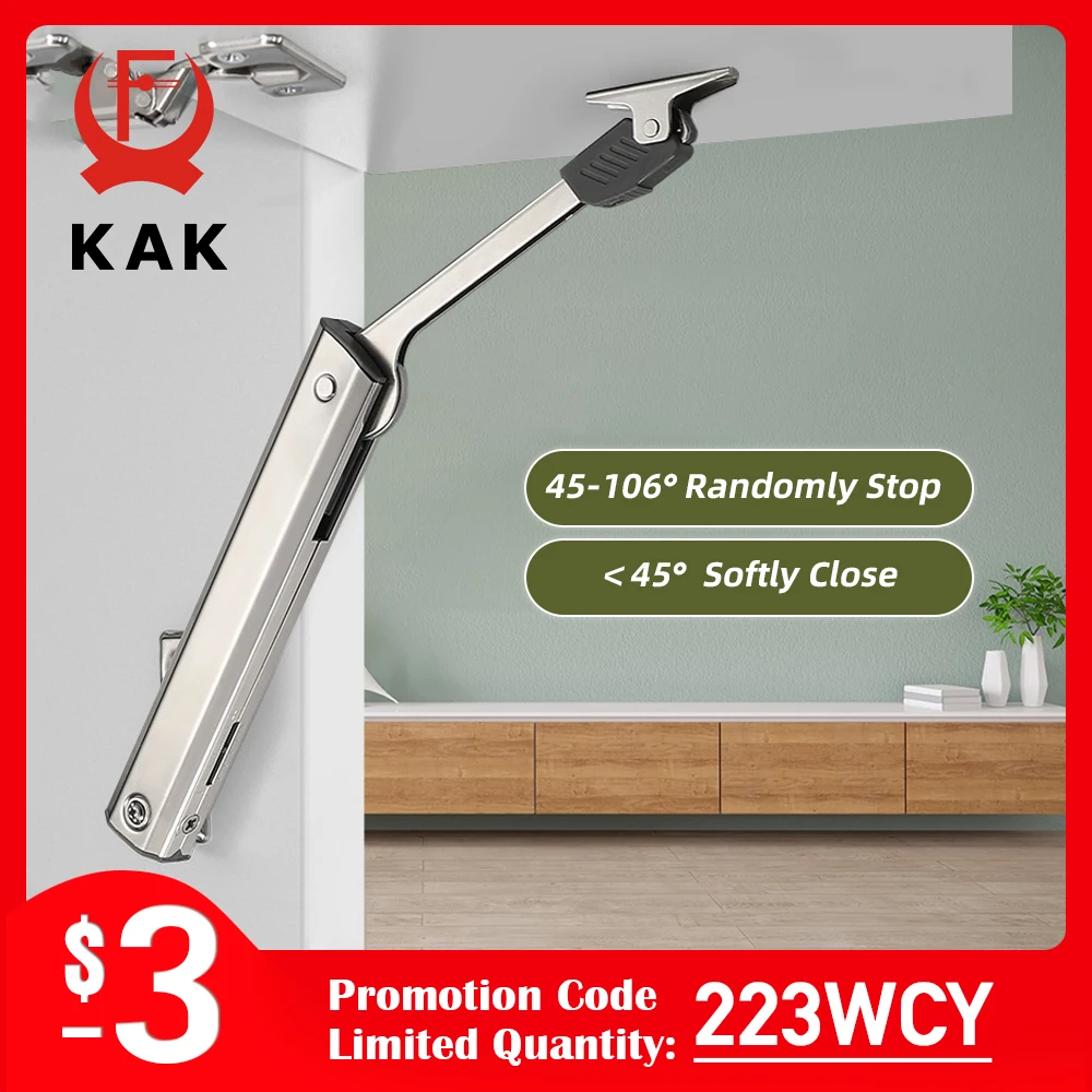 KAK charnières à fermeture douce pour armoire de cuisine arrêter au hasard charnière de meubles RV camping-car camping-car voiture Support de porte hydraulique Hardwar