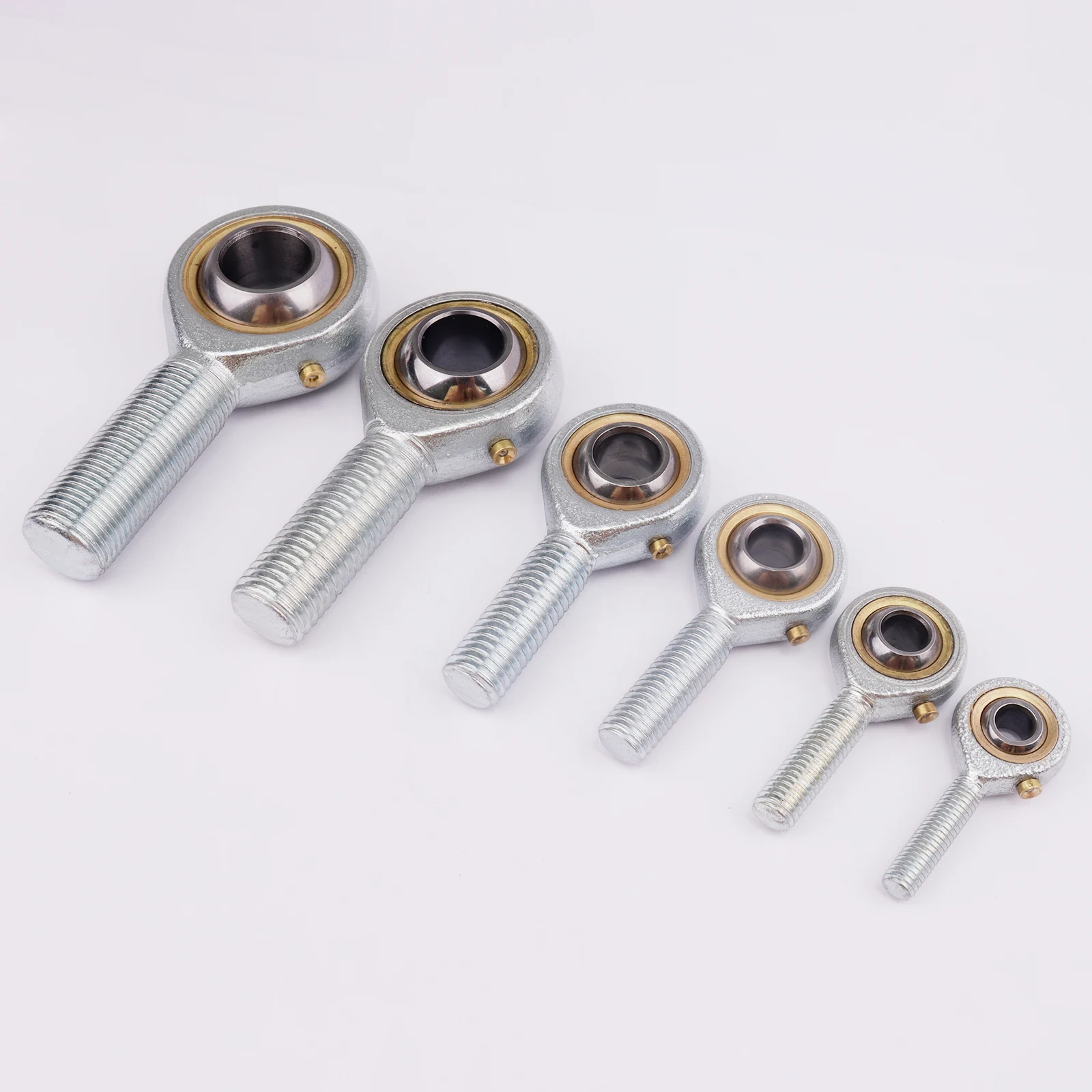 1PCS POS 6mm/8mm/10mm/12mm/16mm/18mm Rod End Joint Bearings Male Right Hand Threaded Metric Spherical plain bearing