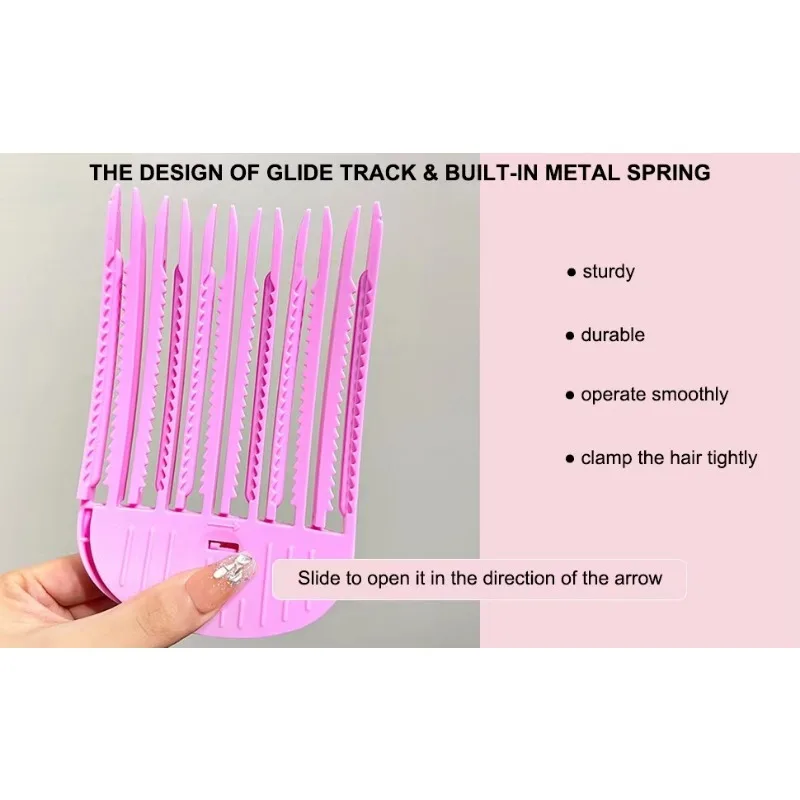 1-4PC Hair Volume Clip for Fluffy Bangs, Easy High Crown Volume Comb for Women, Volumizing Hair Clips Instant No-Trace Hair Root