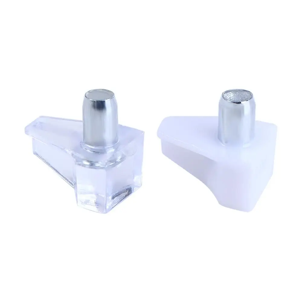 Plastic Shelves Support With Metal Pin Fixed Cabinet Cupboard Shelf Holder Hardware Accessories Shelf Studs Pegs Bracket