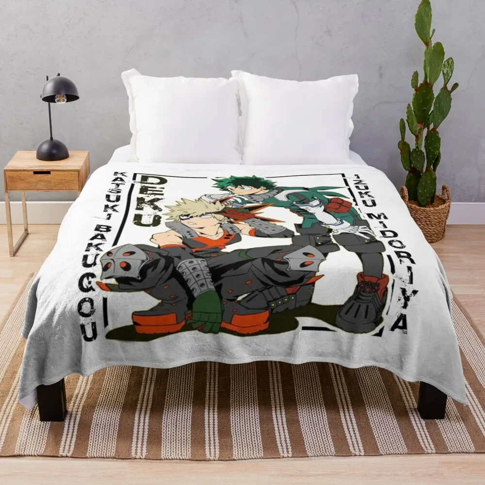 izuku midoriya & Katsuki Bakugou Throw Blanket warm for winter Travel For Sofa Thin Blankets