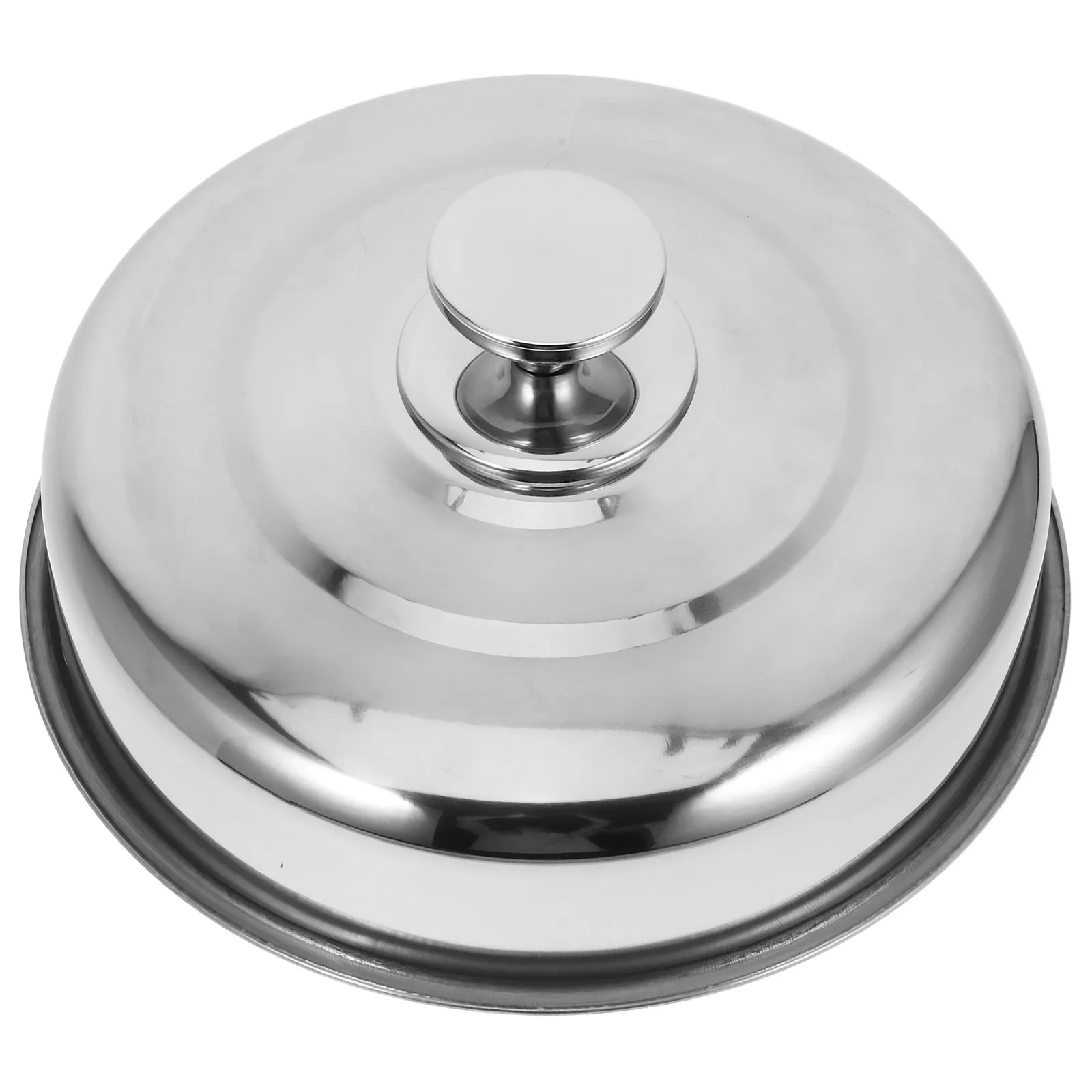 Heavy Duty Stainless Steel Steak Dome Cover Round Basting Lid for Teppanyaki Griddle Bbq Outdoor Cooking Food Protection Heat