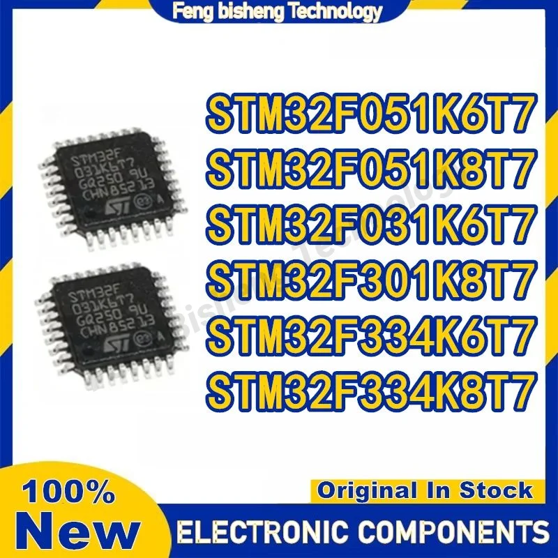 

STM32F031K6T7 STM32F051K6T7 STM32F051K8T7 STM32F301K8T7 STM32F334K6T7 STM32F334K8T7 STM32F031 STM32F051 STM32F334 STM IC MCU New