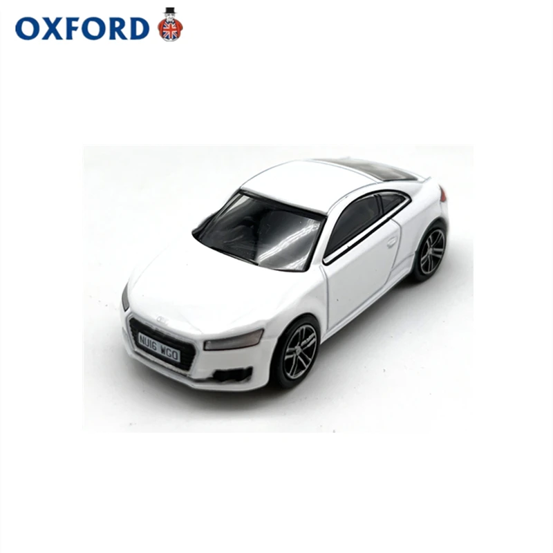 Diecast OXFORD Escala 1:76 Audi TTCoupe Glaciar Branco Carro Esportivo Liga Modelo de Carro Brinquedo Colecionável Presente Lembrança Display Ornamento