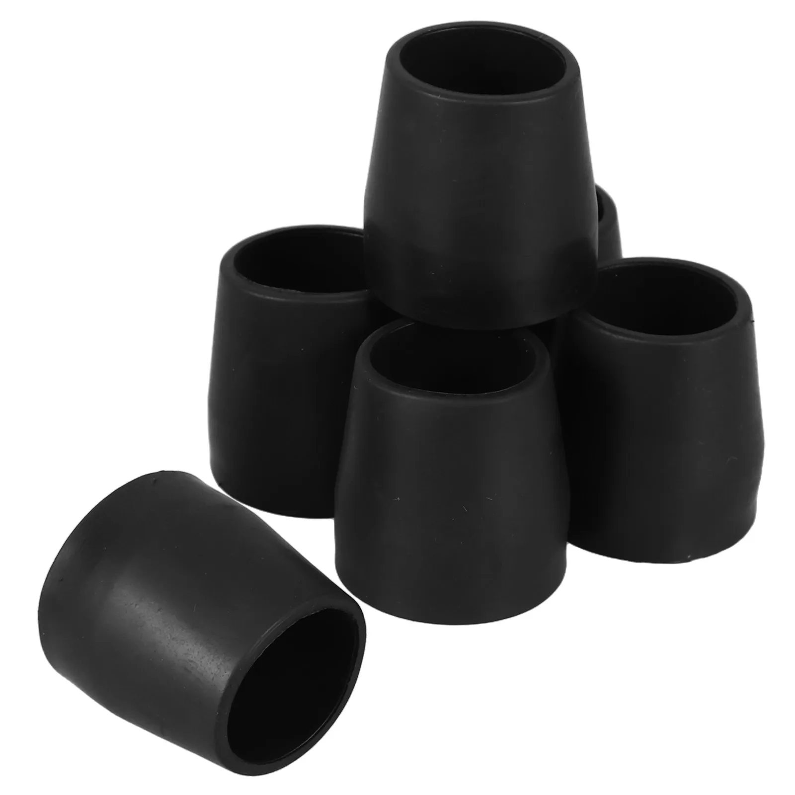 6Pcs Heavy Duty Non-Slip Rubber Walking Cane Tips Replacement Ends for Trekking Poles Crutches Walker Legs Chair Feet Furniture