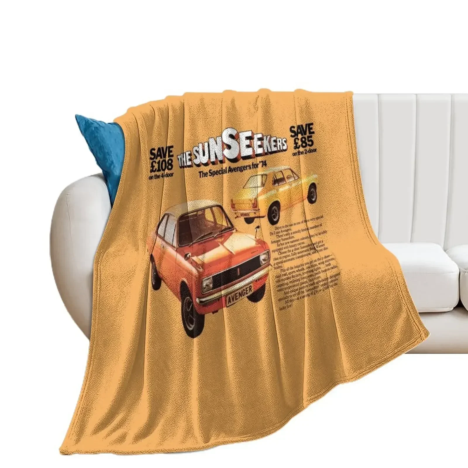 

HILLMAN AVENGER SUNSEEKER Throw Blanket blankets and throws Cute Flannels Moving Blankets