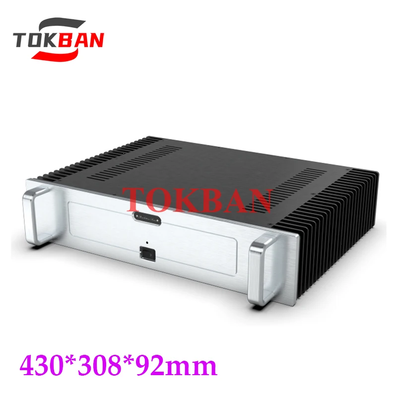 

Tokban Audio 4309 430*308*92mm Aluminum Power Amplifier Chassis Enclosure DIy HIFI Preamplifier Case Shell with Radiator