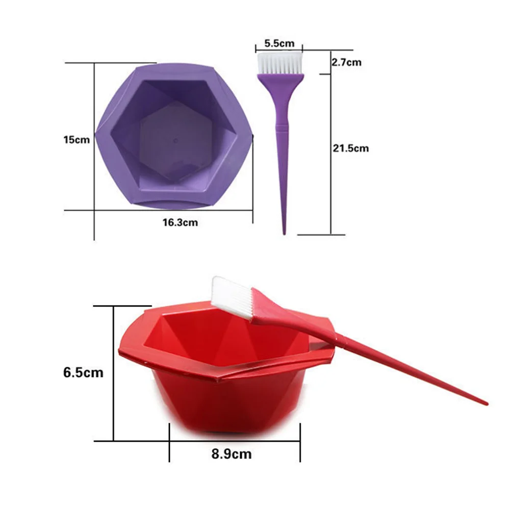 14개입 염색 용품 세트, 볼과 브러쉬 콤보, 전문가용 염색 키트, 휴대용 믹스 볼과 브러쉬로 간편한 사용