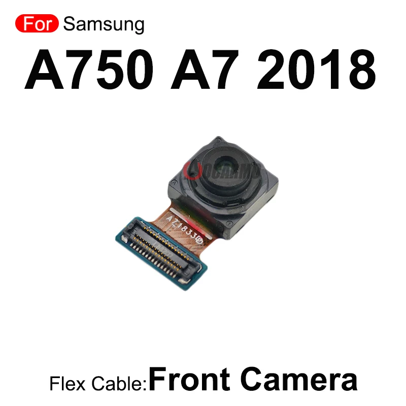 For Samsung Galaxy A750 A7 2018 Rear Main Back Camera Module Flex 24MP+5MP+8MP +Front Camera Replacement Part