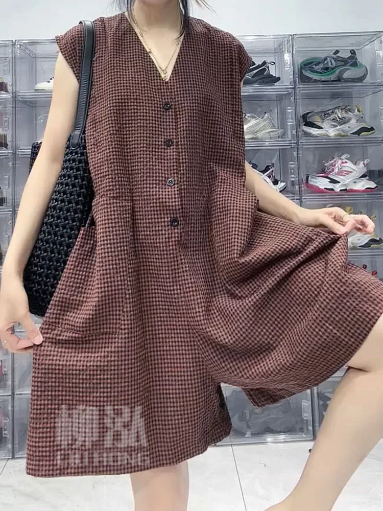 Été nouveau Sle ample minceur Vintage ort pantalon une pièce gilet femmes vêtements Svel taille haute Tube droit