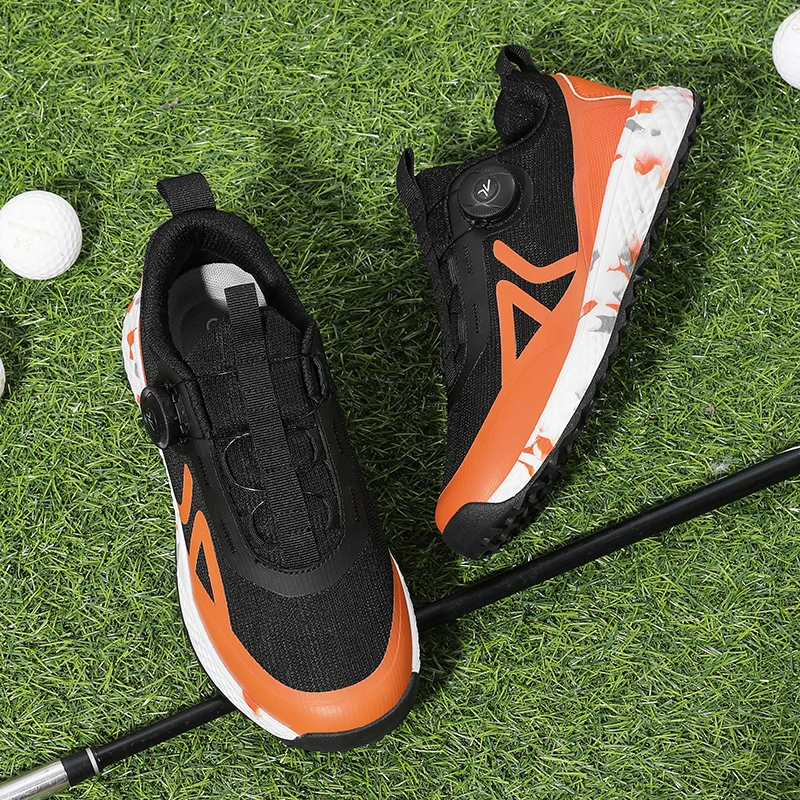 Professional Golf Shoes, High-quality Youth Fitness Golf Training Shoes, Fashionable Mesh Breathable Casual Walking Shoes