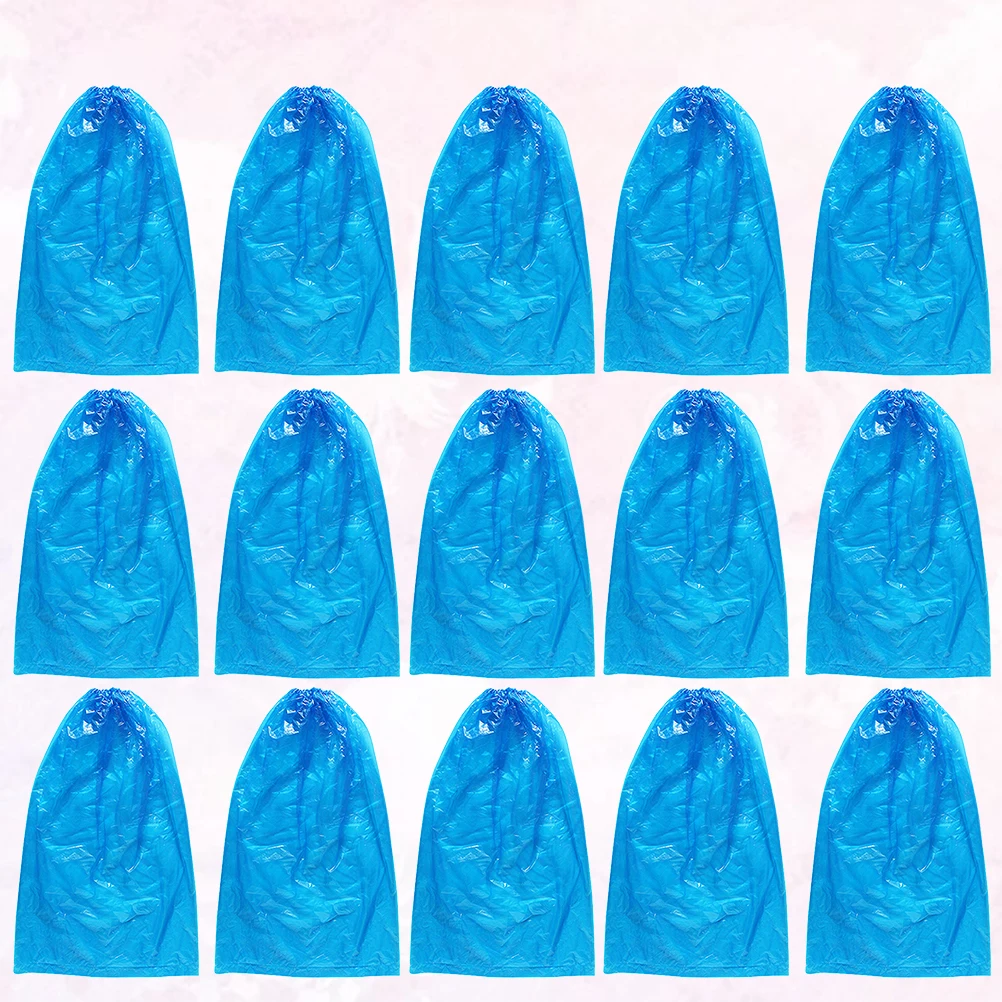 

100 Pcs Extended Shoe Cover Waterproof Covers Protective Overshoes Thicken Protector Long