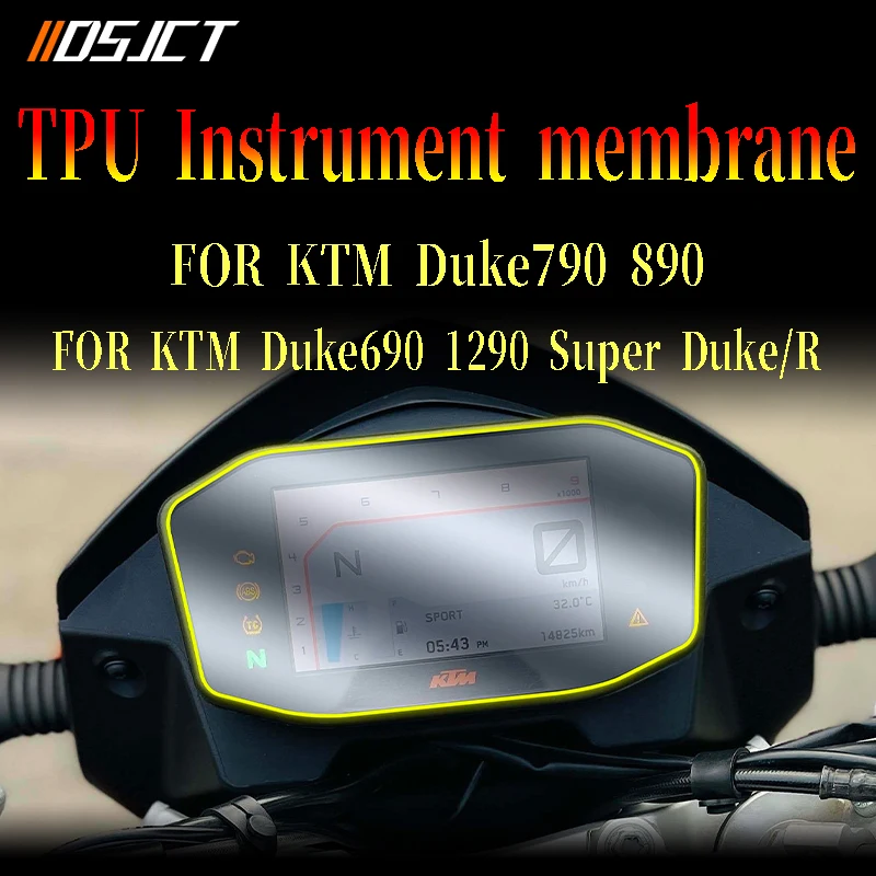 For KTM 690 Duke / 790 Duke /1290 Super Duke R / 890 Duke R Motorcycle Cluster Scratch Cluster Screen Protection Film Protector