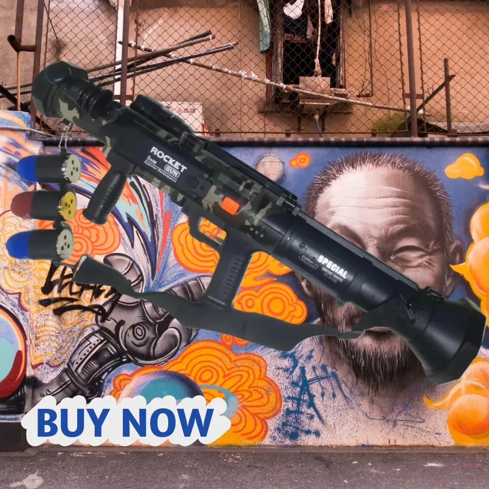 Eva Soft Bullet Gun Toy PRG Pistole di pirata in modo sicuro per l'azione Incredibile giocattolo Tiro Giochi di battaglia Giocattolo Sport Regali per bambini