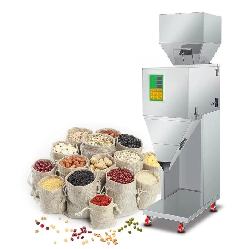 Automatic tobacco filling machine 4 heads 300g seed pack intelligent granular powder weight filling machine