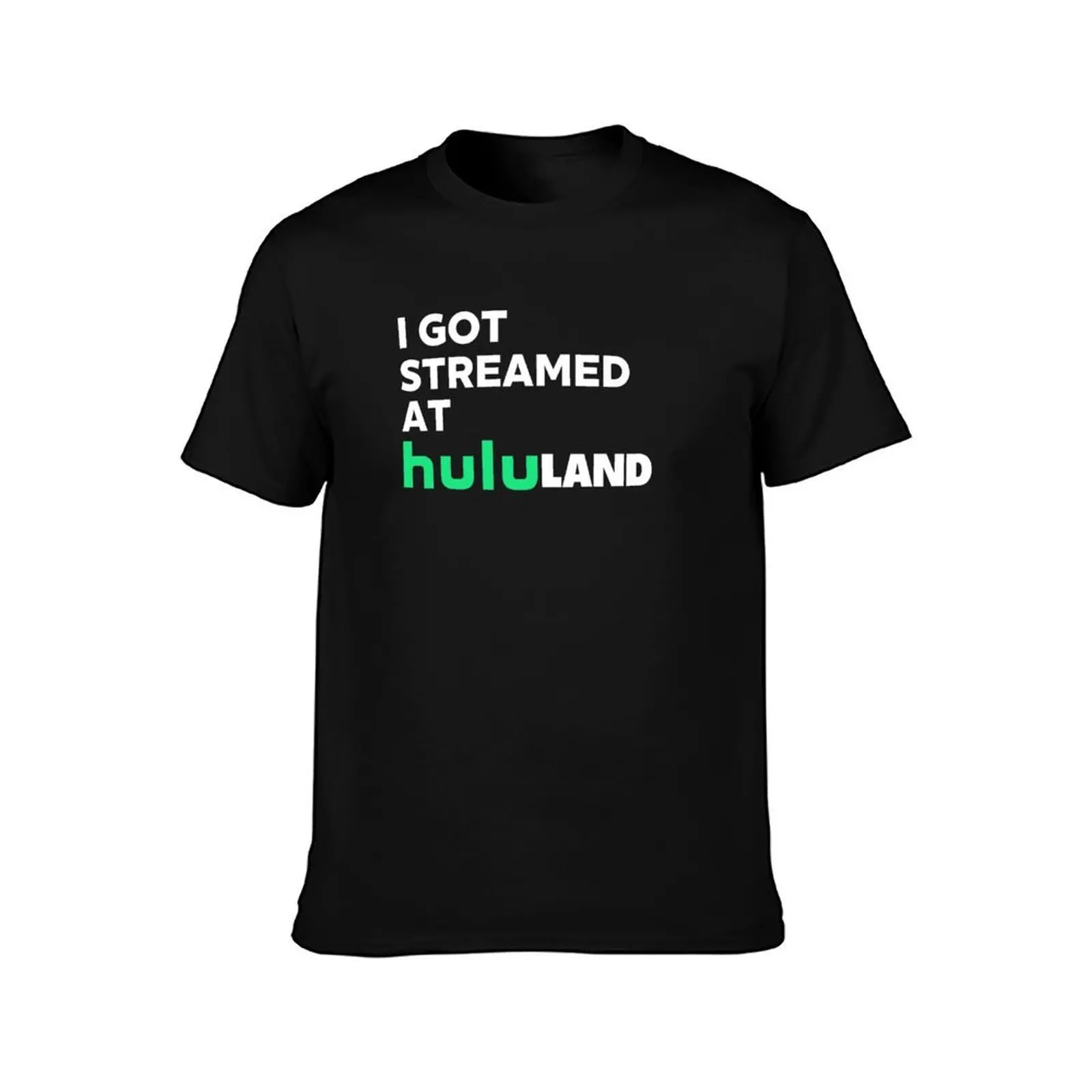 I got streamed at hululand T-Shirt, Summer Casual Cotton Tee, Oversized Streetwear Tops, Vintage Graphic Print, Unisex Men Women