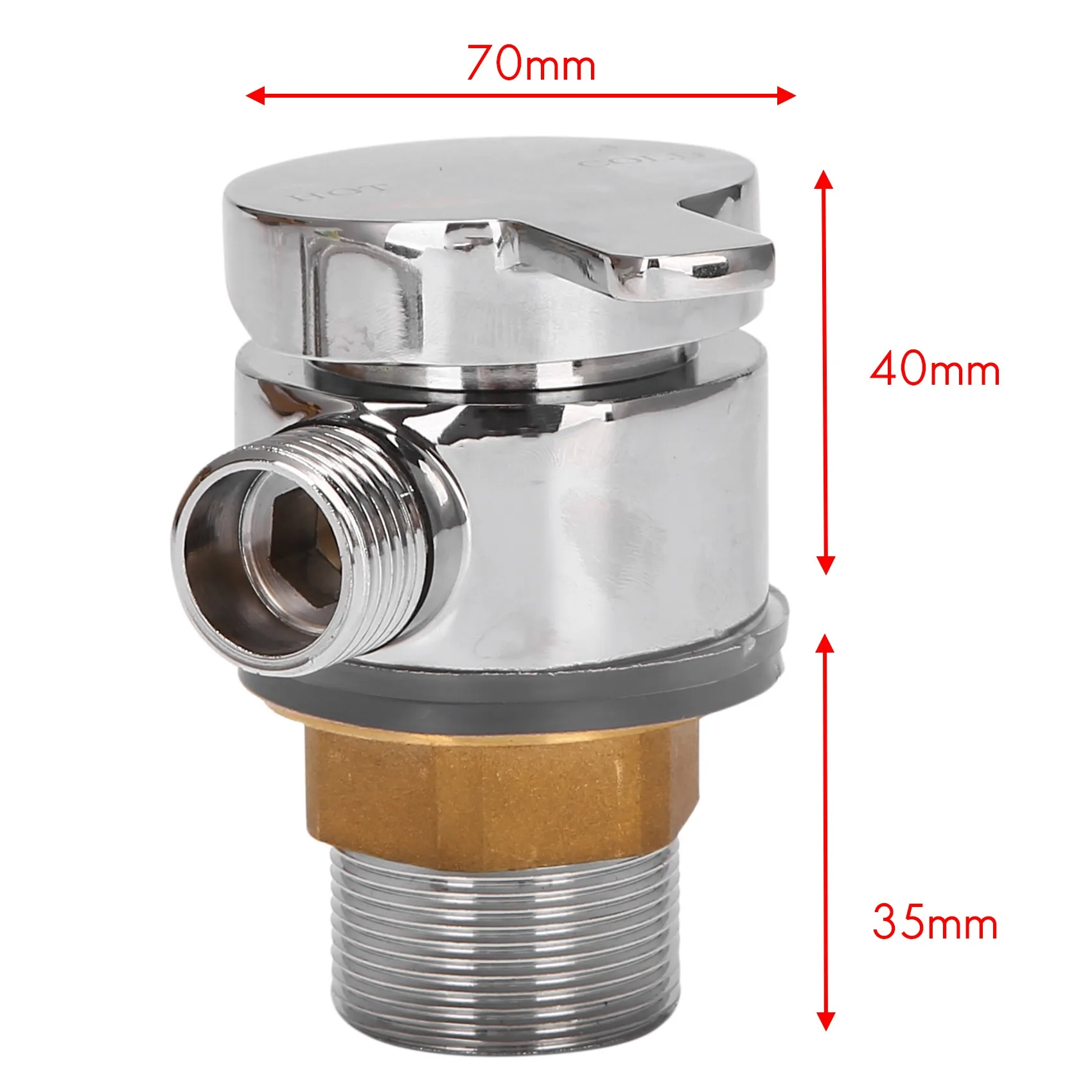 Shower Hose Valve Shower Faucet Hot & Cold Water Thermostatic Mixer Mixing Valve Suitable for RV and Yachts Rich