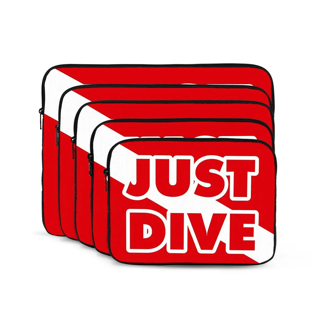 

Just Dive, Scuba Diving Flag Notebook Laptop Bag Case Pouch For Macbook Air Pro Tablet Shockproof Case Bag