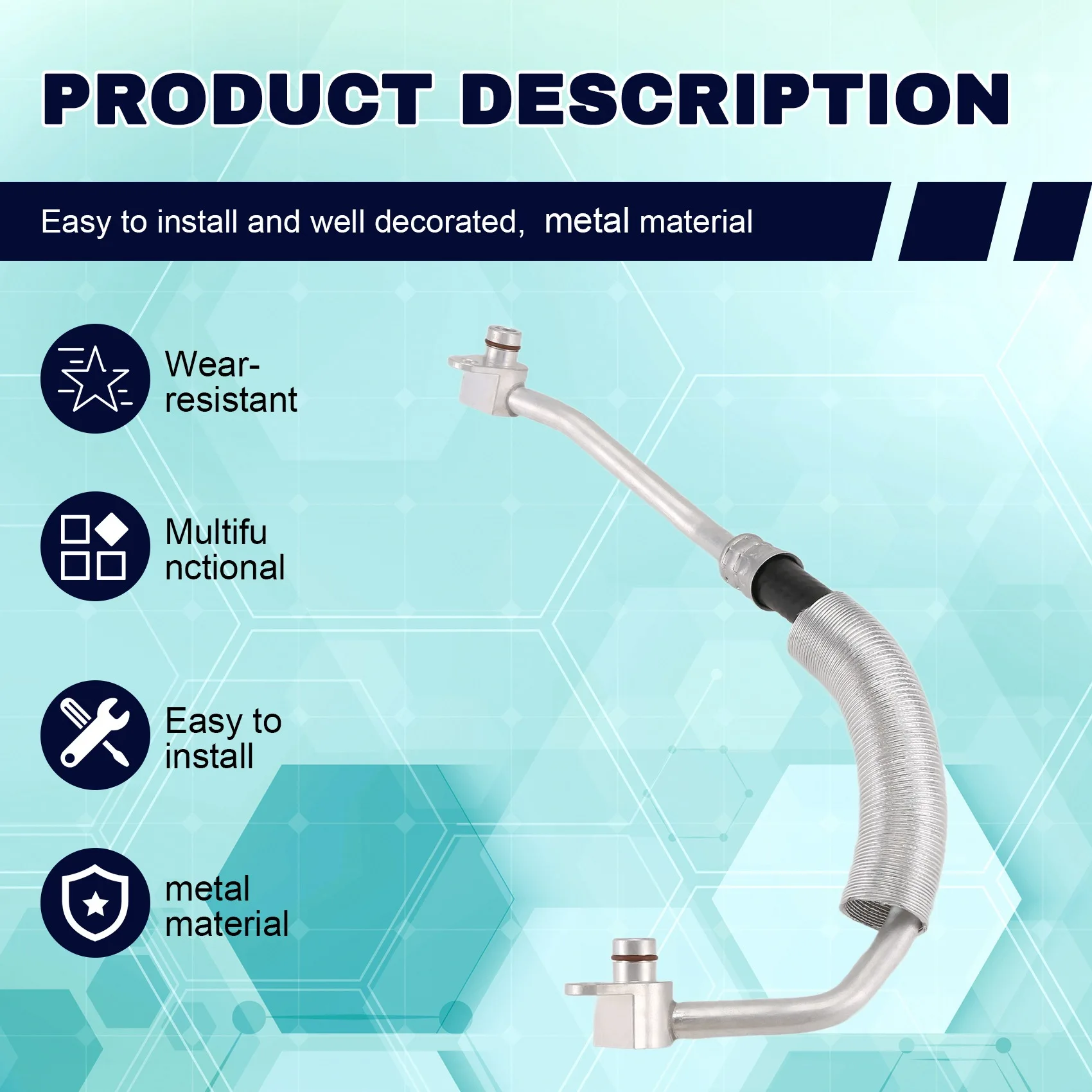 

Car Cooling System Turbocharger Coolant Line Turbo Coolant Return Line For BMW F52 G32 F39 G02 G05 11538629971