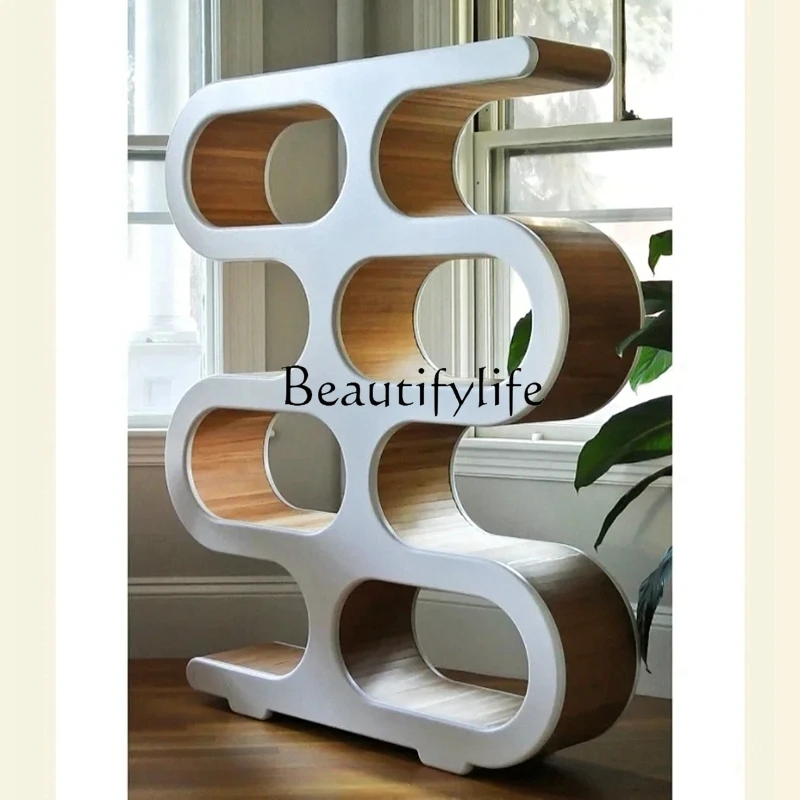 Display Rack Display Stand Nordic Simple Bookshelf Creative Arc Italian Minimalist Display Shelf