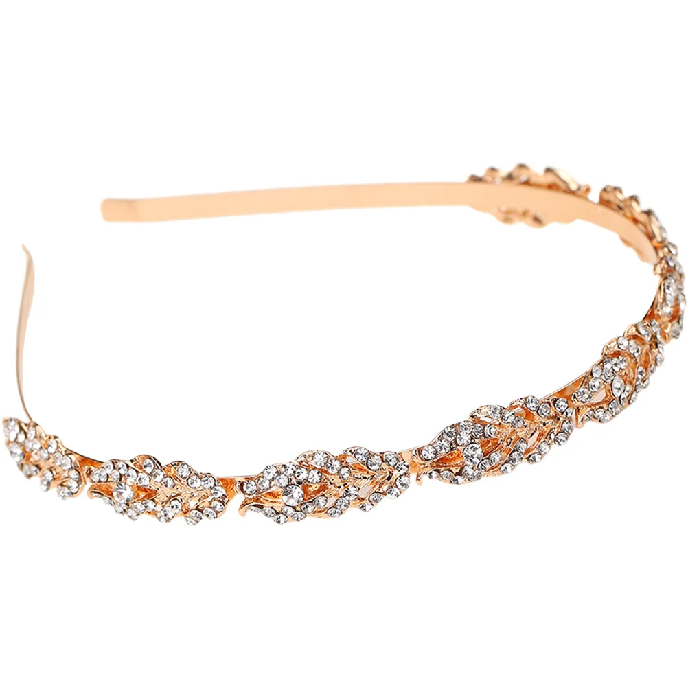 

Rhinestone Headband Women Shiny Headdress Bands Accessory Fashion Bride Hair Girls Glitter Headpiece Lightweight Comfortable