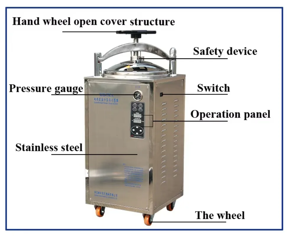 High temperature sterilization equipment for canned food or laboratories - a wide selection of steam sterilizers and autoclaves