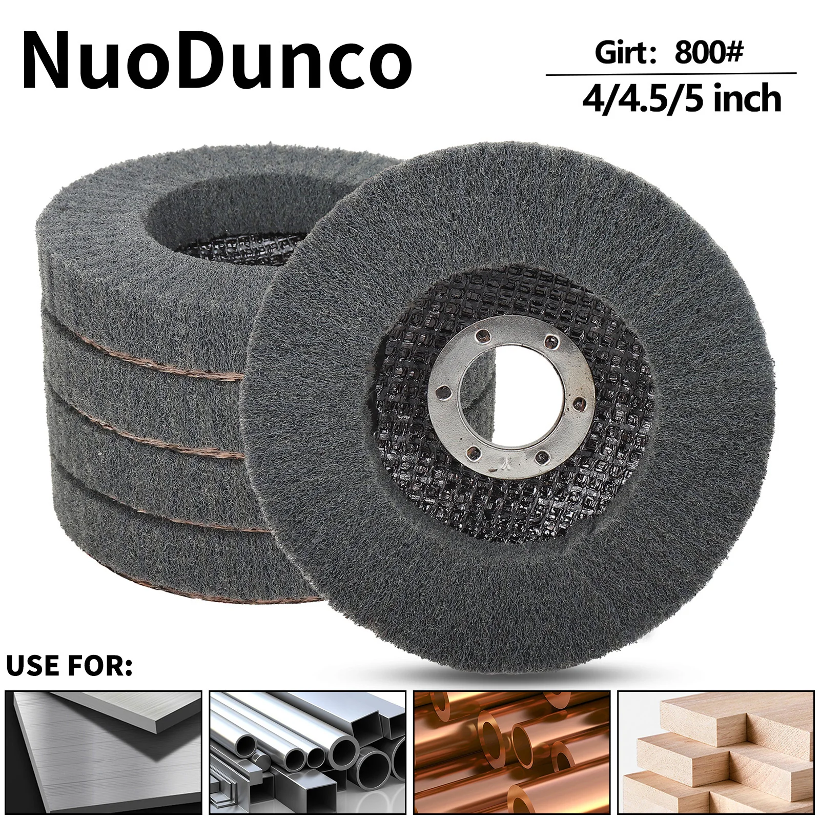 100/115/125mm Nylon Fiber Flap Polishing Wheel Disc 800 Grit Angle Grinder Flap Grinding Disc for Metal Stainless Steel Buffing