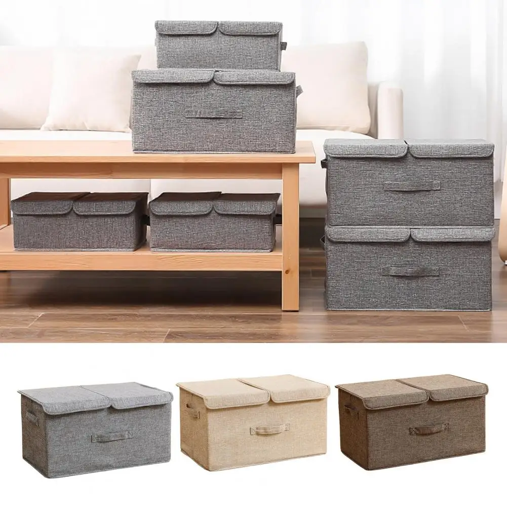 

Multi-compartment Toy Storage Case Capacity Collapsible Toy Box with Sturdy Structure Reinforced Handles Extra for Clothes