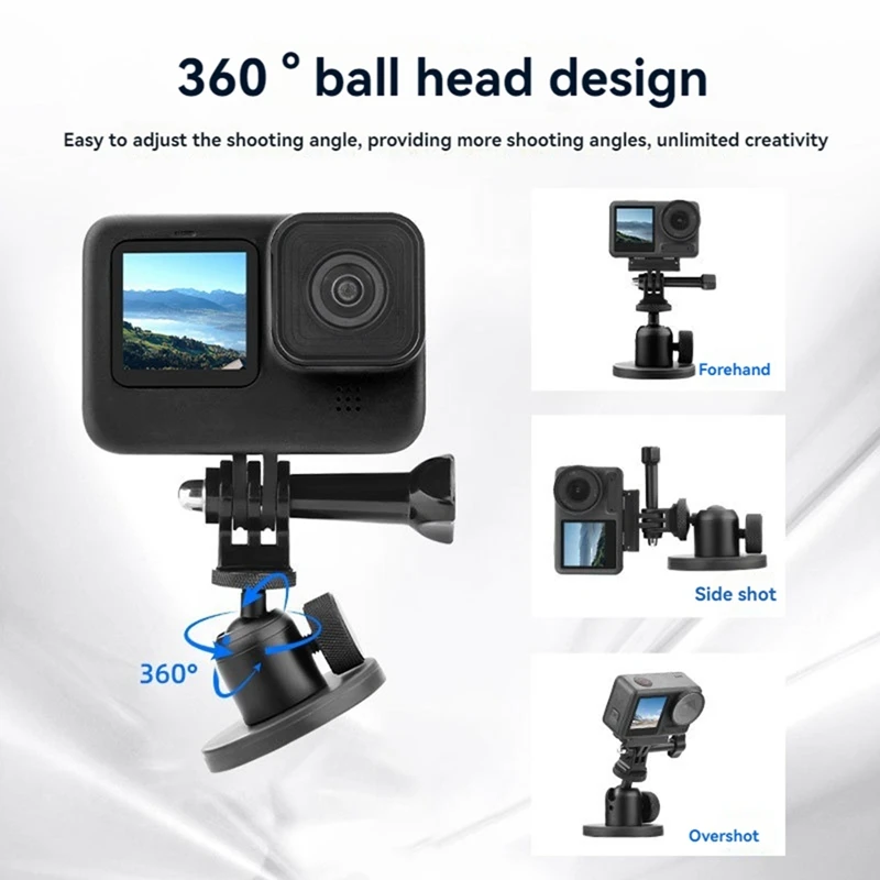 Magnetic Ball Head Bracket Camera Mount For DJI Action 5 Pro Action Camera Magnetic Mounting Ballhead For DJI Action5pro