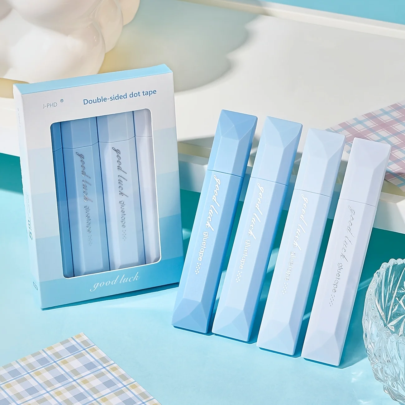 [방수 접착제] 방수 테이프 |   4개 |   PP 소재 |   양면 접착제, 방수 |   공예품, 크리스마스 선물