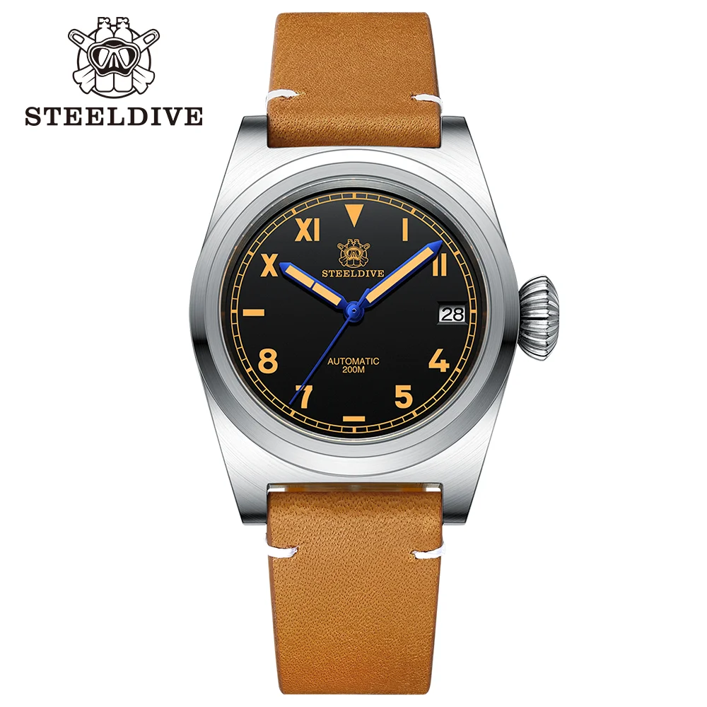 

STEELDIVE Official SD1904 Luxury Fully Automatic Mechanical Calendar Wrist NH35 Movement Swiss Super Luminous 20Bar Waterproof