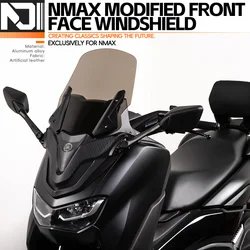For Yamaha Nmax155 2020-2024 nmax155 125 150 NMAX155 125 Windshield Windscreen Rearview Mirror Integrated Motorcycle Accessories