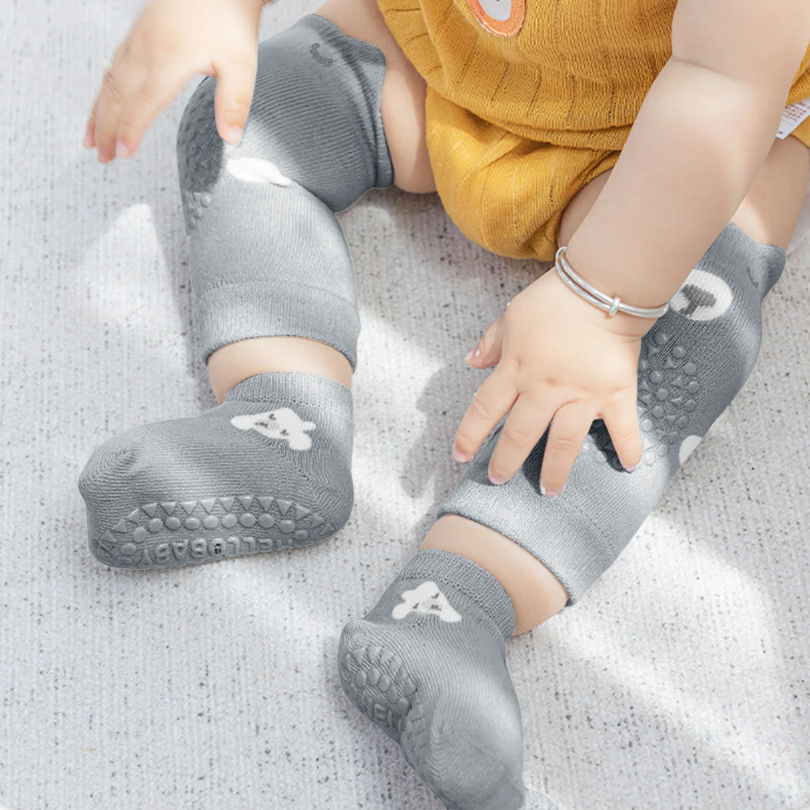 Baby Kniebeschermers En Baby Sokken Met Grepen Anti Slip Peuters Sokken Baby Knie Beschermers Voor Peuter Baby Jongens Meisjes