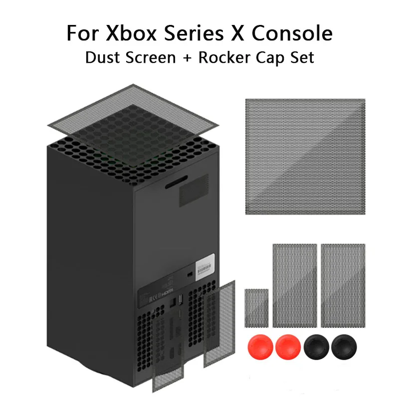 Anti Dust Filter Cover For Xbox Series X Cover Thumbstick Caps Console Cooling Fan Dustproof For Xbox Series X Accessories