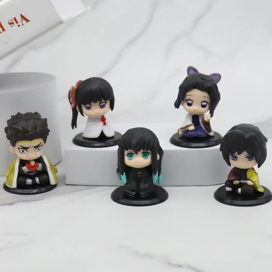 Demon Slayer Kimetsu No Yaiba Anime Theater Edition Action Figure Set - Kamado Tanjirou Nezuko Agatsuma Zenitsu PVC Collectible