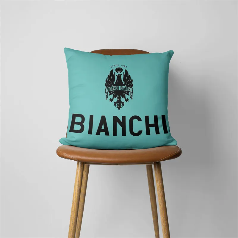 Italy Bianchi Bikers Pillow Case Home Decorative Gift Sofa Car Cushions 45x45cm Square Pillowcase Chair Pillow Cove 323