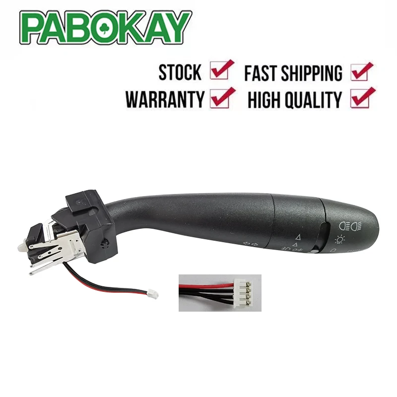 

Steering Column Indicator Switch Stalk Turn Signal Headlight For Peugeot 307 with Auto Function COM 2000