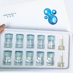 10Pcs/Box Facial Hydrolyzed Silk Collagen Ball Set Polypeptide Moisturizing Skin Rejuvenation Pore Shrinkage Essence Skin Care