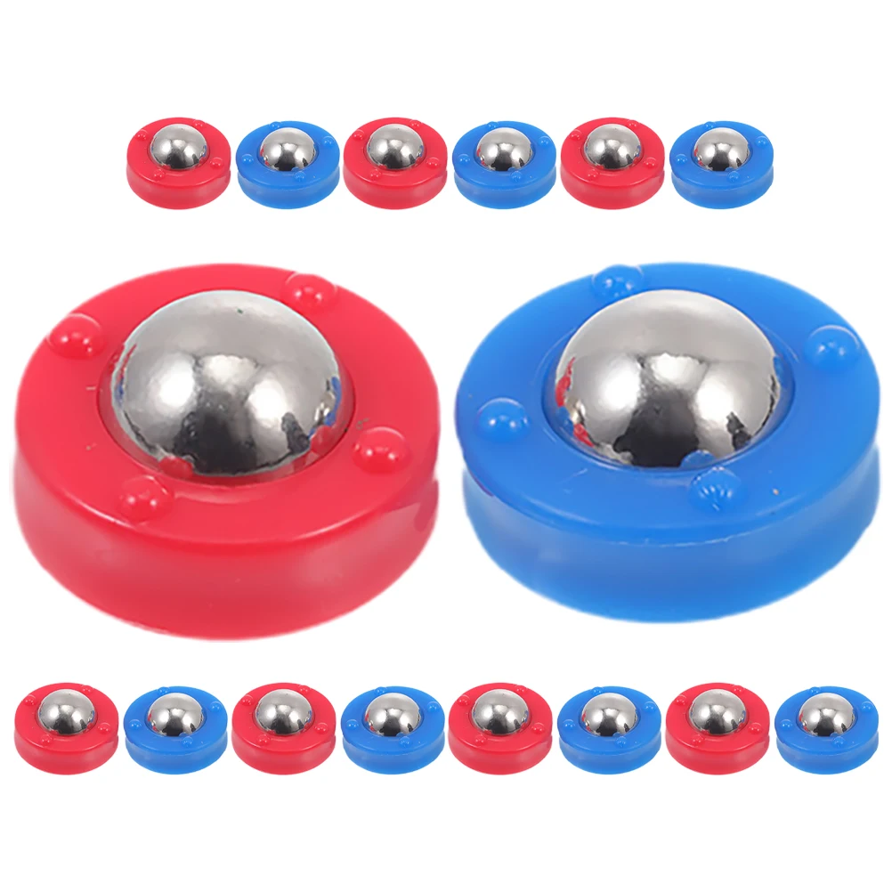 

32 Pcs Ball Board Game Accessories Mini Shuffleboard Balls Free Sliding Replacement Rolling Beads Iron Roller Parts