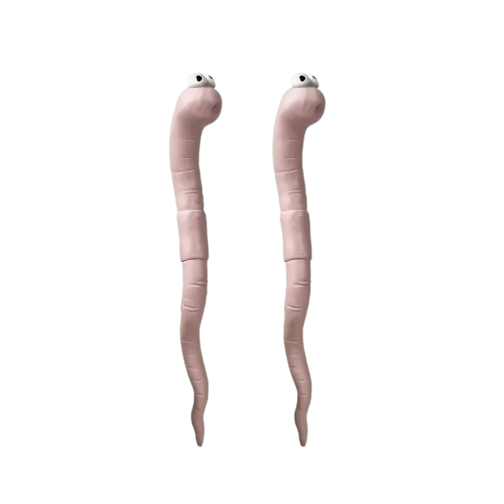 5pcs 5pcs Garden Ground Insertions Cute Design Fun Miniatures Earthworm Soil Moisture Meter Worm Plant Decorations Courtyard