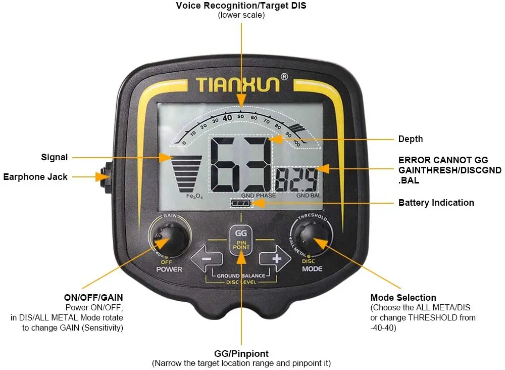 TX-850 Metal Detector Gold Detector 10 Meter Depth Detecteure d or Detector De Metales Profesional