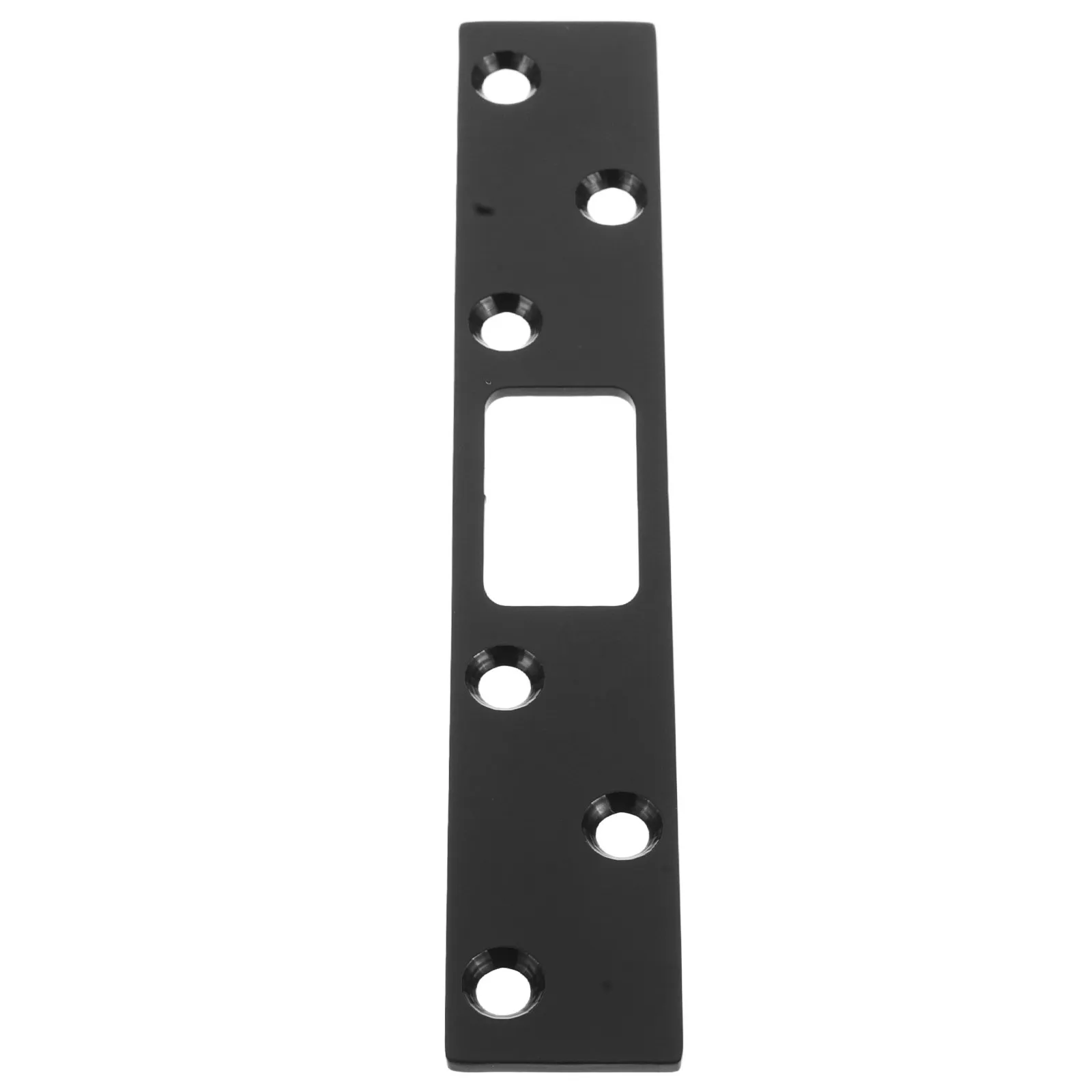 Black Door Latch Strike Plate for Cabinet, Halloween Christmas Decoration, Reinforcement Repair Plate
