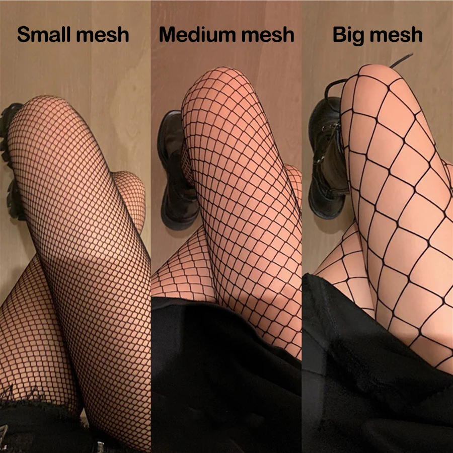 Sexy Women's Long Fishnet Black Summer Thigh High Waist Hosiery Body Stockings Fish Net Pantyhose Mesh Nylon Tights Lingerie