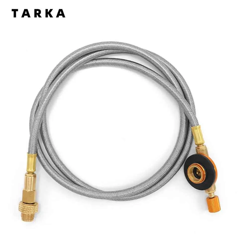 TARKA Camping Gas Tank Inflation Connection Pipe Extension Line 1M Flat Gas Tank Connection Extension Line